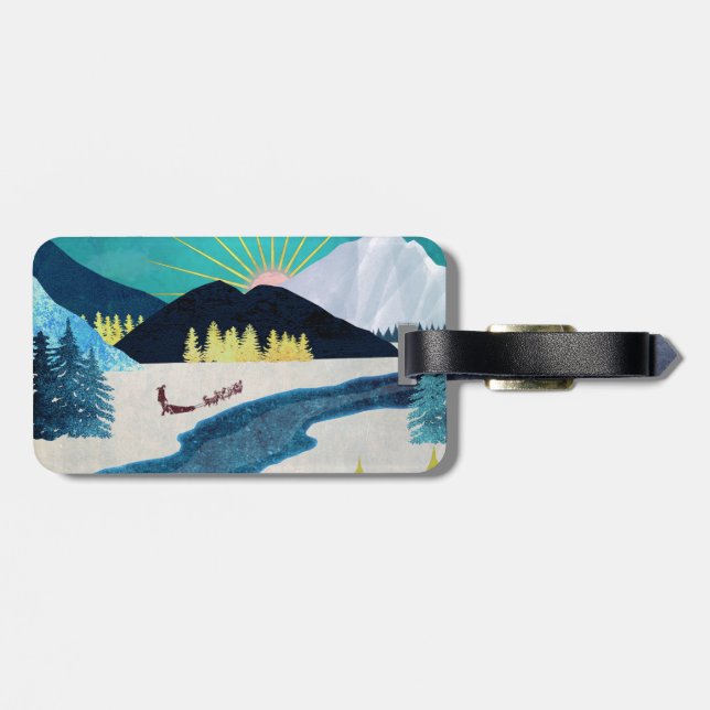 Morning Musher Luggage Tag (Back Horizontal)