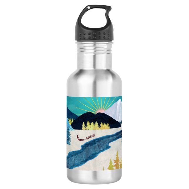 Morning Musher Stainless Steel Water Bottle (Front)