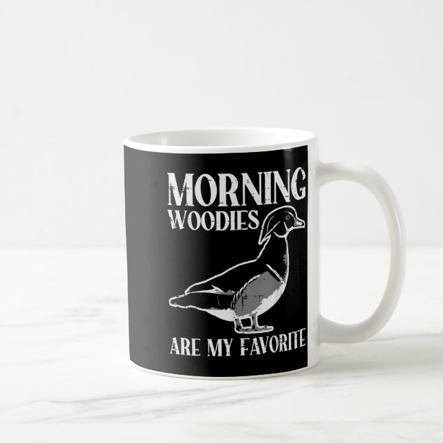 Morning My Favorite Duck Hunting Funny Hunter Men  Coffee Mug (Right)