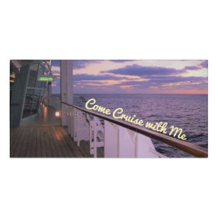 Morning on Deck Cruise with Me Door Sign