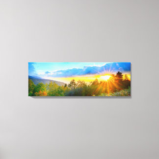 morning on mount mitchell canvas print