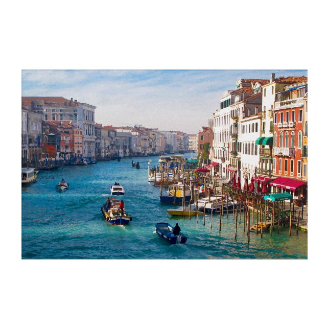 MORNING ON THE GRAND CANAL Acrylic Wall Art (Front)