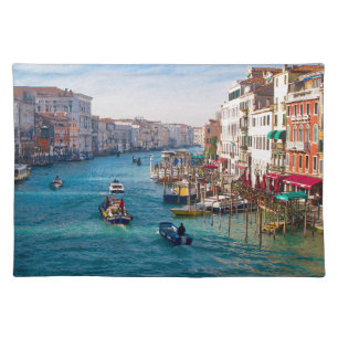 MORNING ON THE GRAND CANAL Cloth Placemat