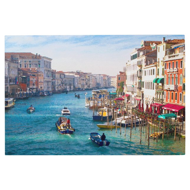 MORNING ON THE GRAND CANAL Metal Wall Art (Front)