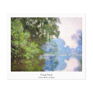 Morning on the Seine near Giverny Claude Monet Canvas Print