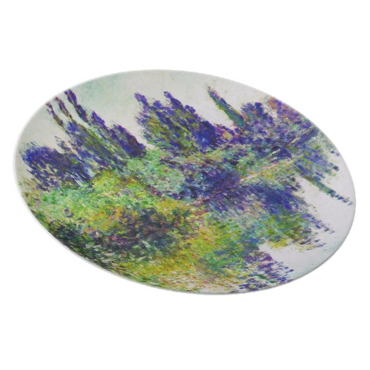 Morning on the Seine, near Vetheuil Claude Monet Dinner Plate (Right Side)