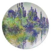 Morning on the Seine, near Vetheuil Claude Monet Dinner Plate (Front)