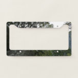 Morning on the Trail to Vernal Falls in Yosemite License Plate Frame