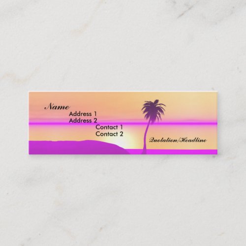 Morning Palm Mini Business Card