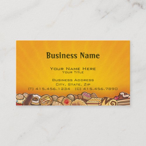 morning pastries ~ bc business cards