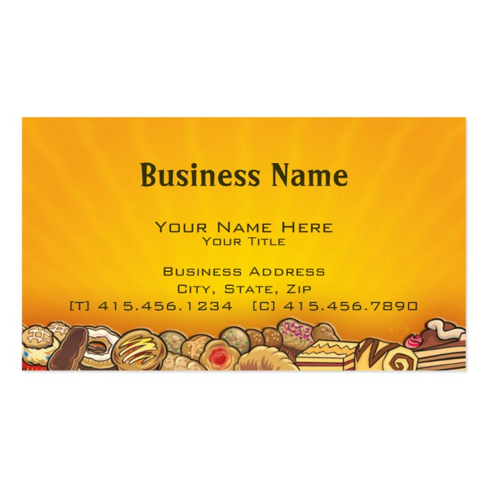 morning pastries ~ bc business cards