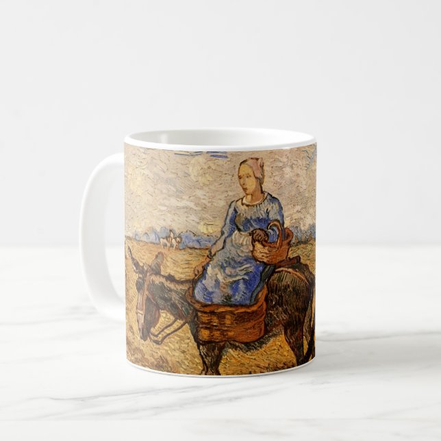 Morning, Peasant Couple by Vincent van Gogh Coffee Mug (Front Left)