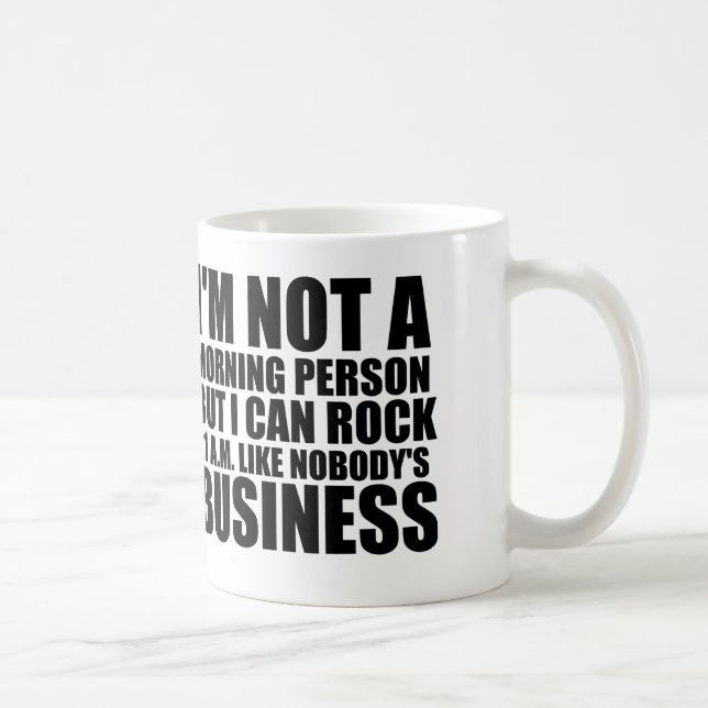 morning person coffee mug (Right)