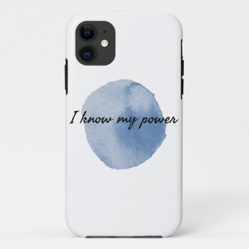 morning positive affirmations for hard workers iPhone 11 case