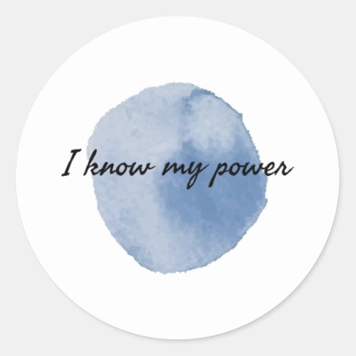 morning positive affirmations for hard workers classic round sticker