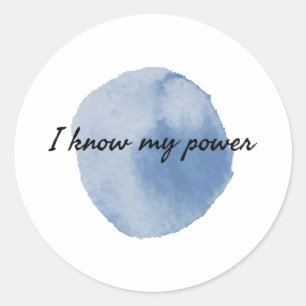 morning positive affirmations for hard workers classic round sticker