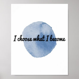 morning positive affirmations for working hard poster