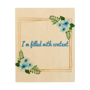 Morning positive vibes affirmations wood wall art