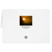Morning Prayer | Cards (Back Horizontal)