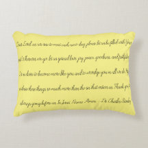 Morning prayer pillow