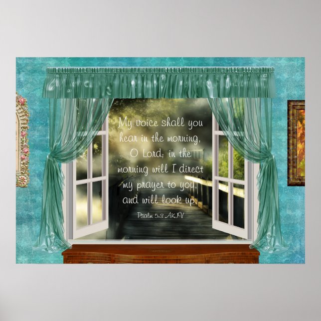 Morning Prayer Scripture Poster (Front)