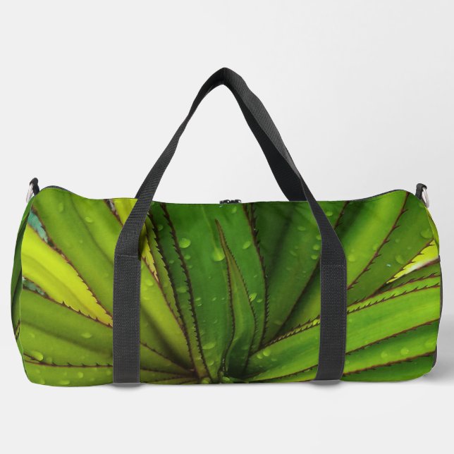 Morning Rain on the Screw Pine Duffel Bag (Front)