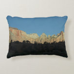 Morning Red Rocks at Zion National Park Accent Pillow