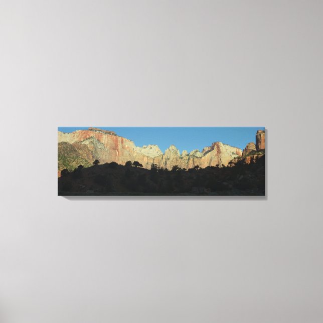 Morning Red Rocks at Zion National Park Canvas Print (Front)