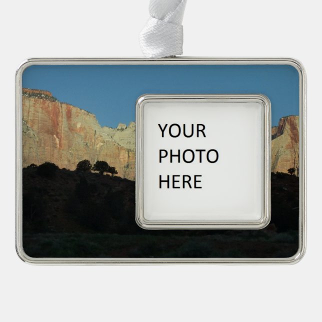 Morning Red Rocks at Zion National Park Christmas Ornament (Front)
