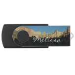Morning Red Rocks at Zion National Park Flash Drive