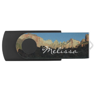 Morning Red Rocks at Zion National Park Flash Drive