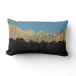 Morning Red Rocks at Zion National Park Lumbar Pillow