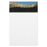 Morning Red Rocks at Zion National Park Stationery