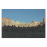 Morning Red Rocks at Zion National Park Tissue Paper