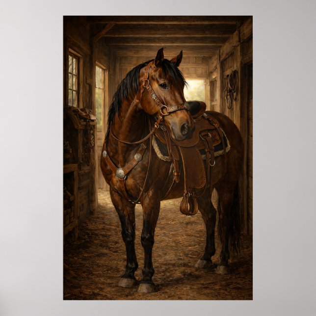 Morning Ride | Horse Art | Poster (Front)