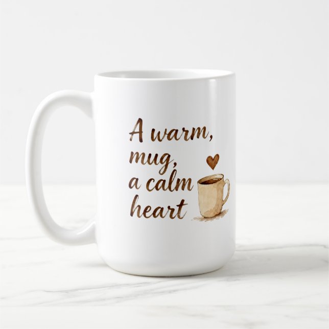 Morning Rituals & Inner Calm Coffee Mug (Left)