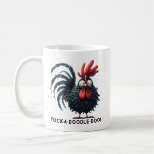 Morning Rooster - Fock-a-doodle-doo! Coffee Mug
