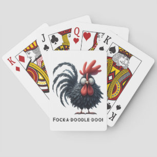 Morning Rooster - Fock-a-doodle-doo! Poker Cards