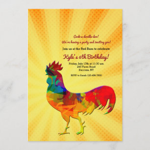 Morning Rooster Invitation