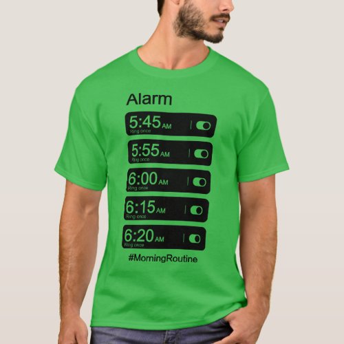 Morning Routine Alarm Clock Light Shirt