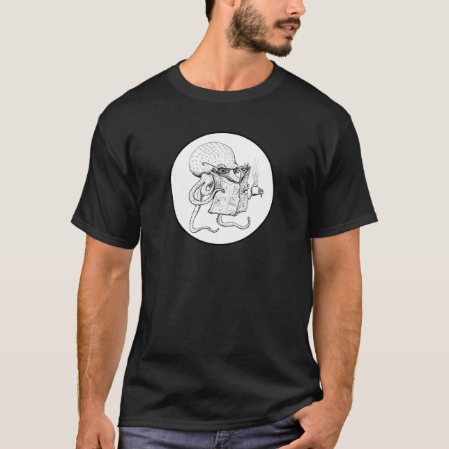Morning Routine - Octopus reads the newspaper  T-Shirt (Front)