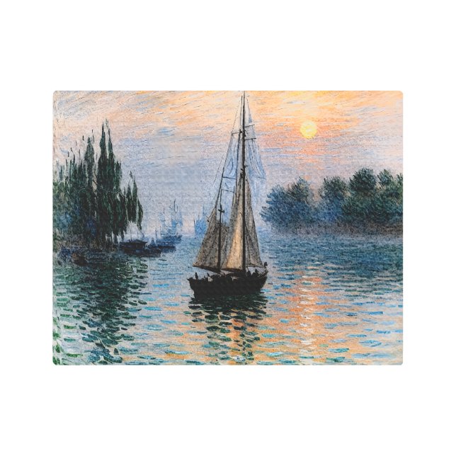 Morning Sail Metal Print (Front)
