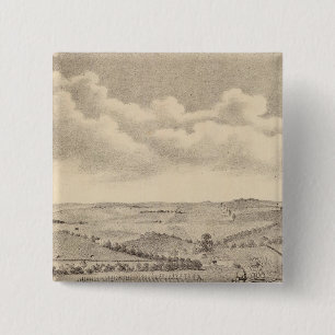 Morning scene, JD Rivers stock farm Pinback Button