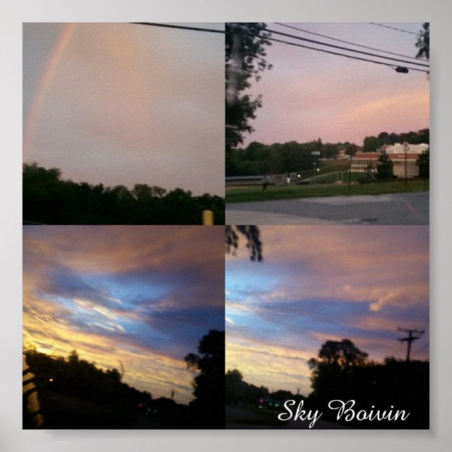 morning skies poster (Front)