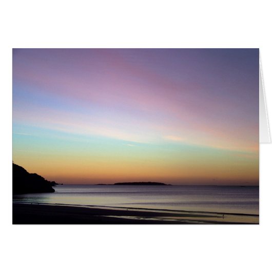 Morning Sky at Singing Beach Cards (Front Horizontal)