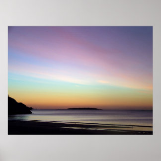 Morning Sky at Singing Beach Poster