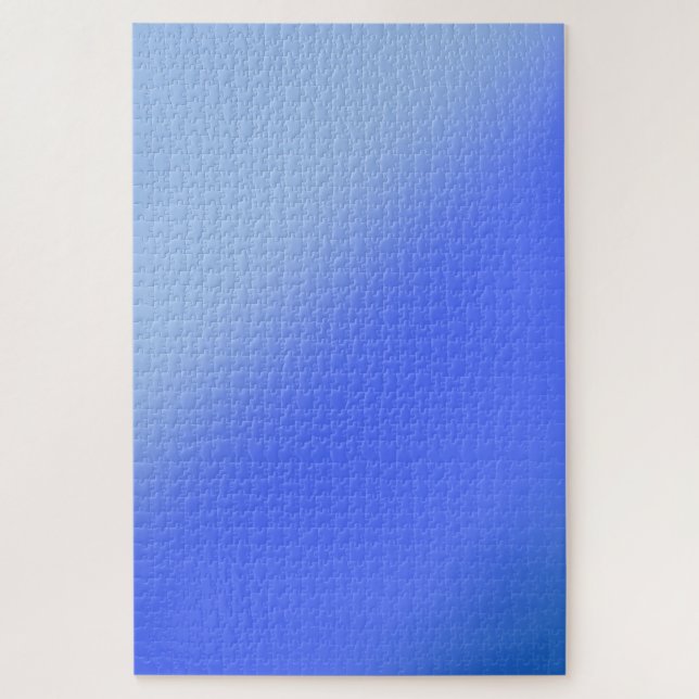 Morning Sky Blue Gradient Puzzle (Vertical)