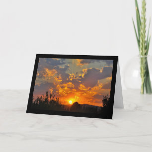 Morning Sky Sunrise Landscape Card