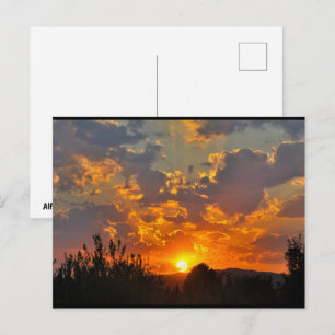 Morning Sky Sunrise Landscape Postcard