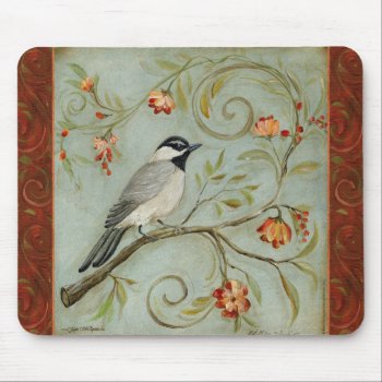 Morning Song Chickadee By Kate Mcrostie Mouse Pad by mlaviola at Zazzle